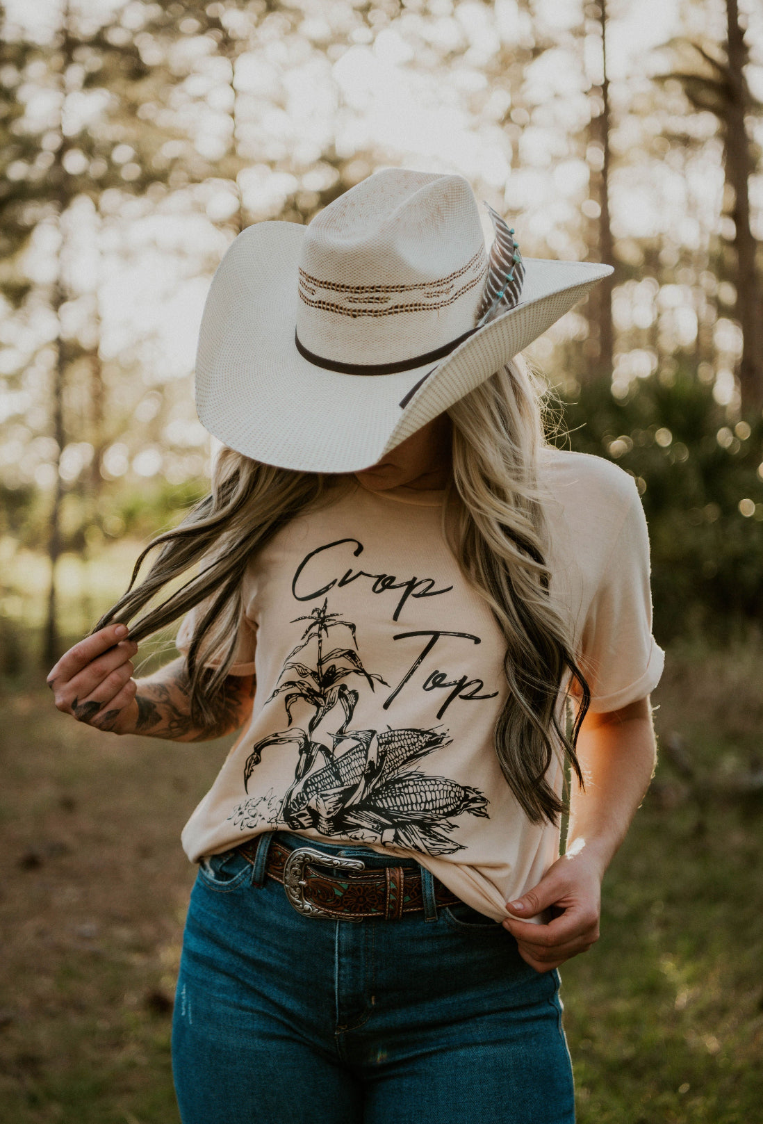 Crop Top Graphic T-Shirt