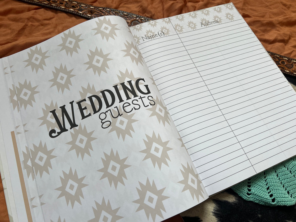 Western Wedding Book - Turquoise Bouquet Cover