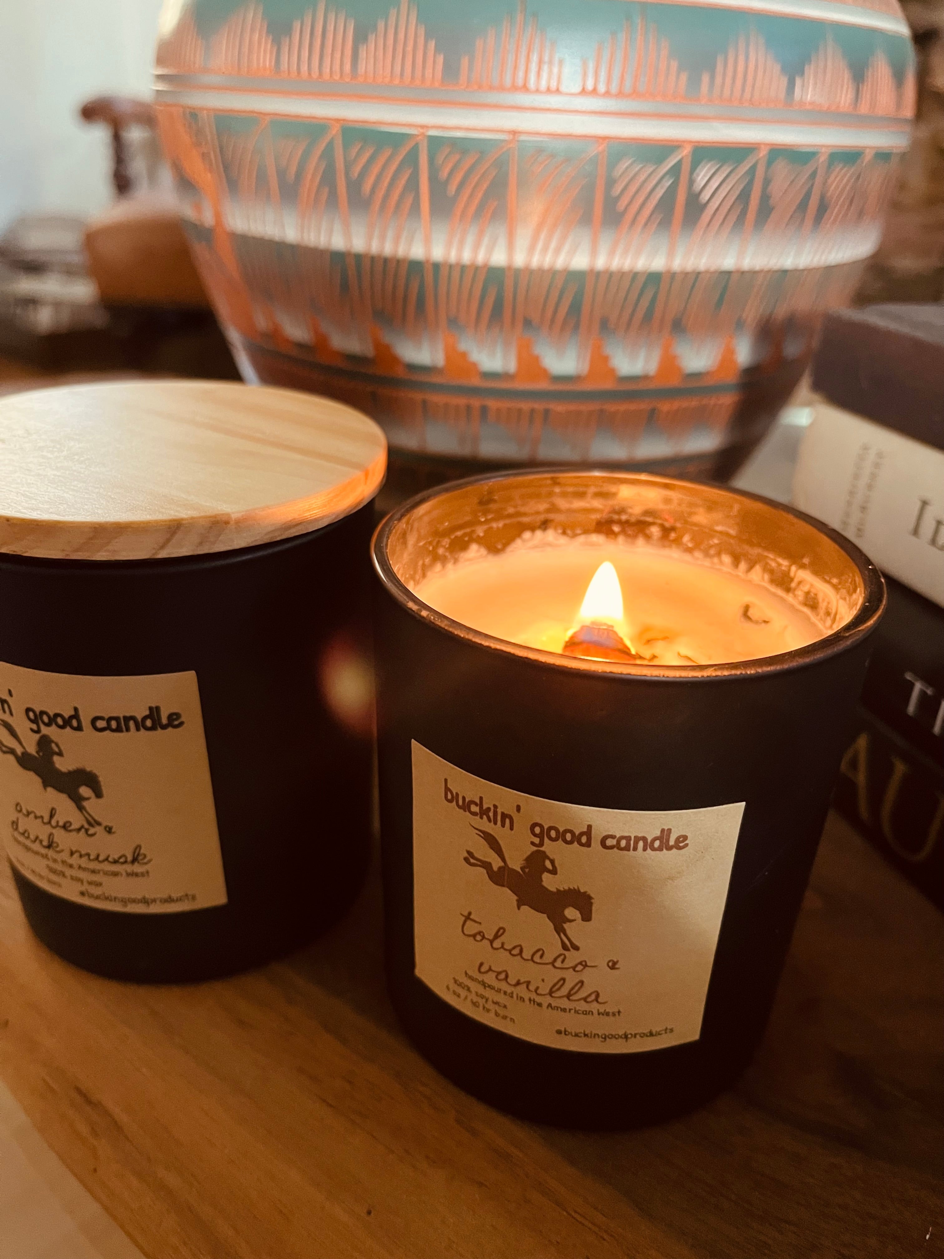 Tobacco Vanilla, Wooden Wick Candle