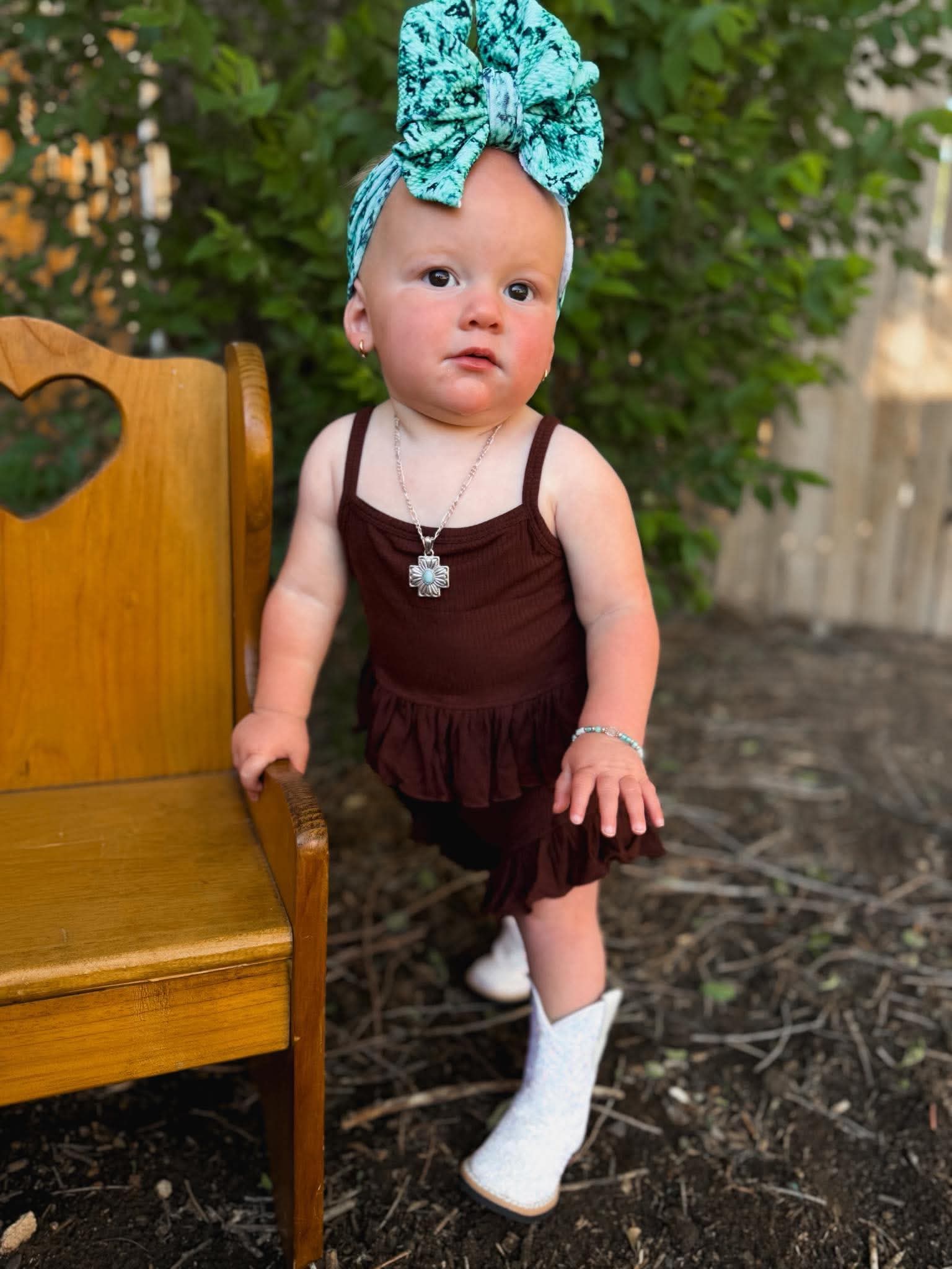 The Brown Ruffle Set