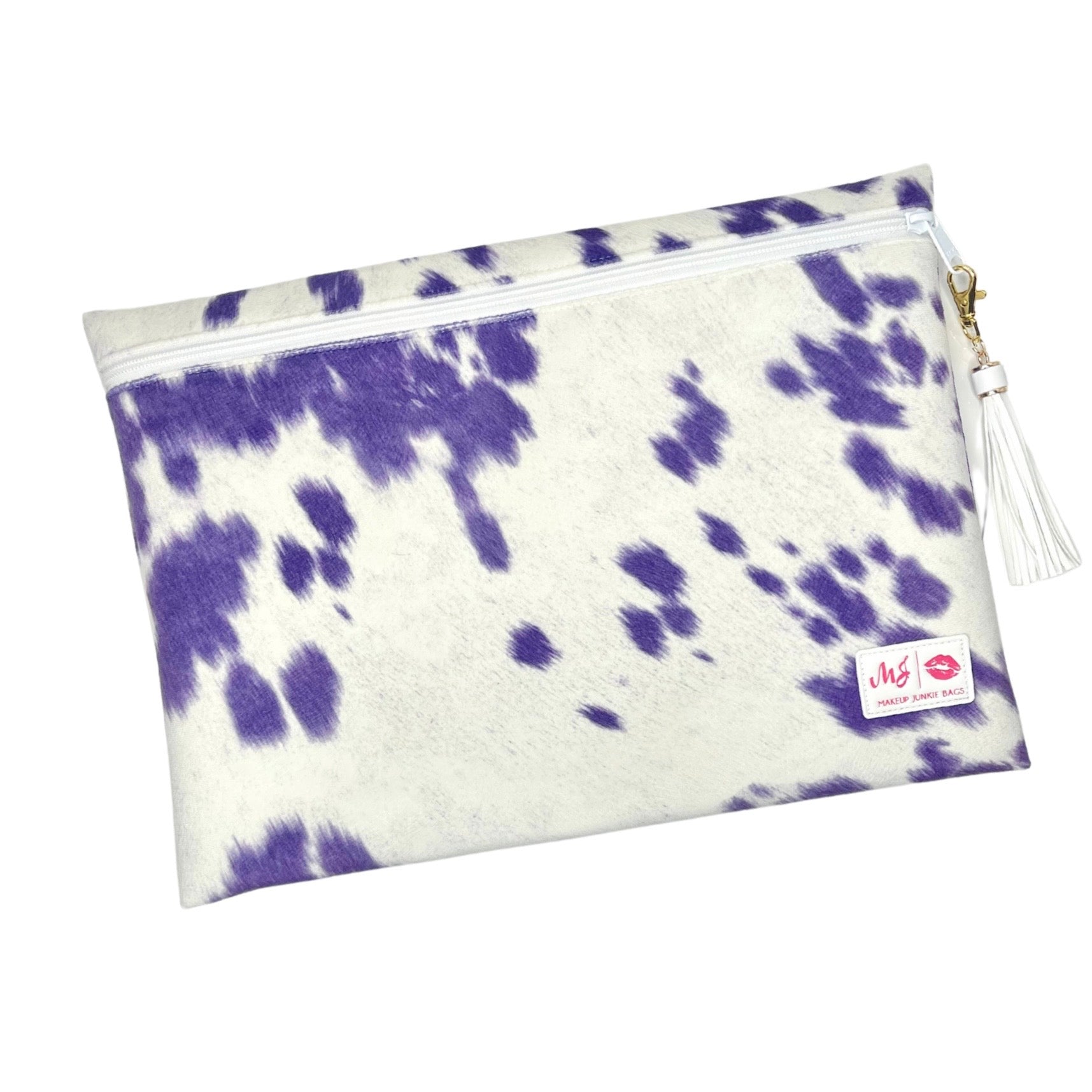 Makeup Junkie | Flat Lay Spill Resistant Bag : Violet Vaquero