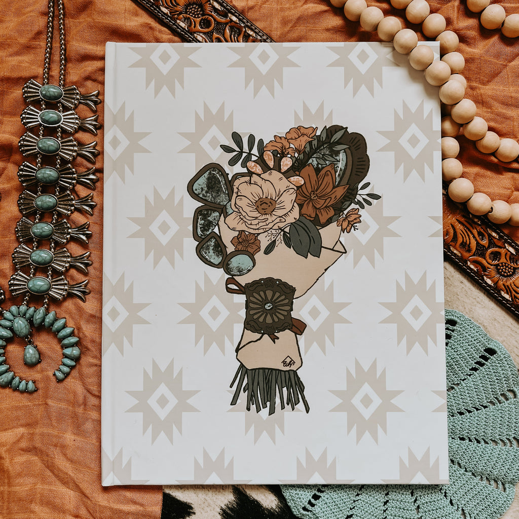 Western Wedding Book - Turquoise Bouquet Cover
