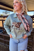 The Lomita Longhorn Pullover - Blue