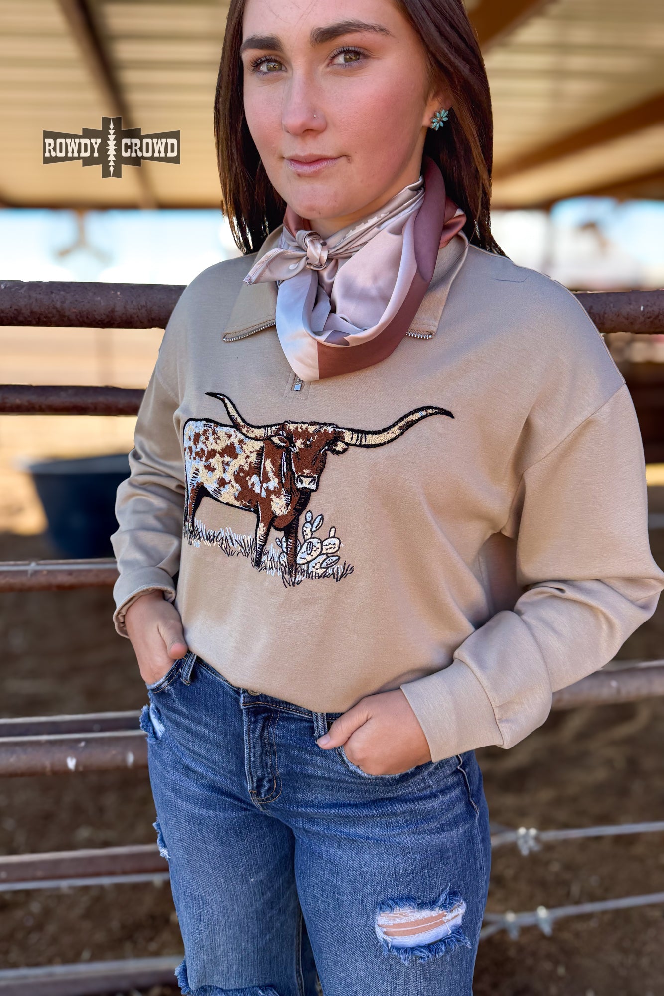 The Lomita Longhorn Pullover - Tan
