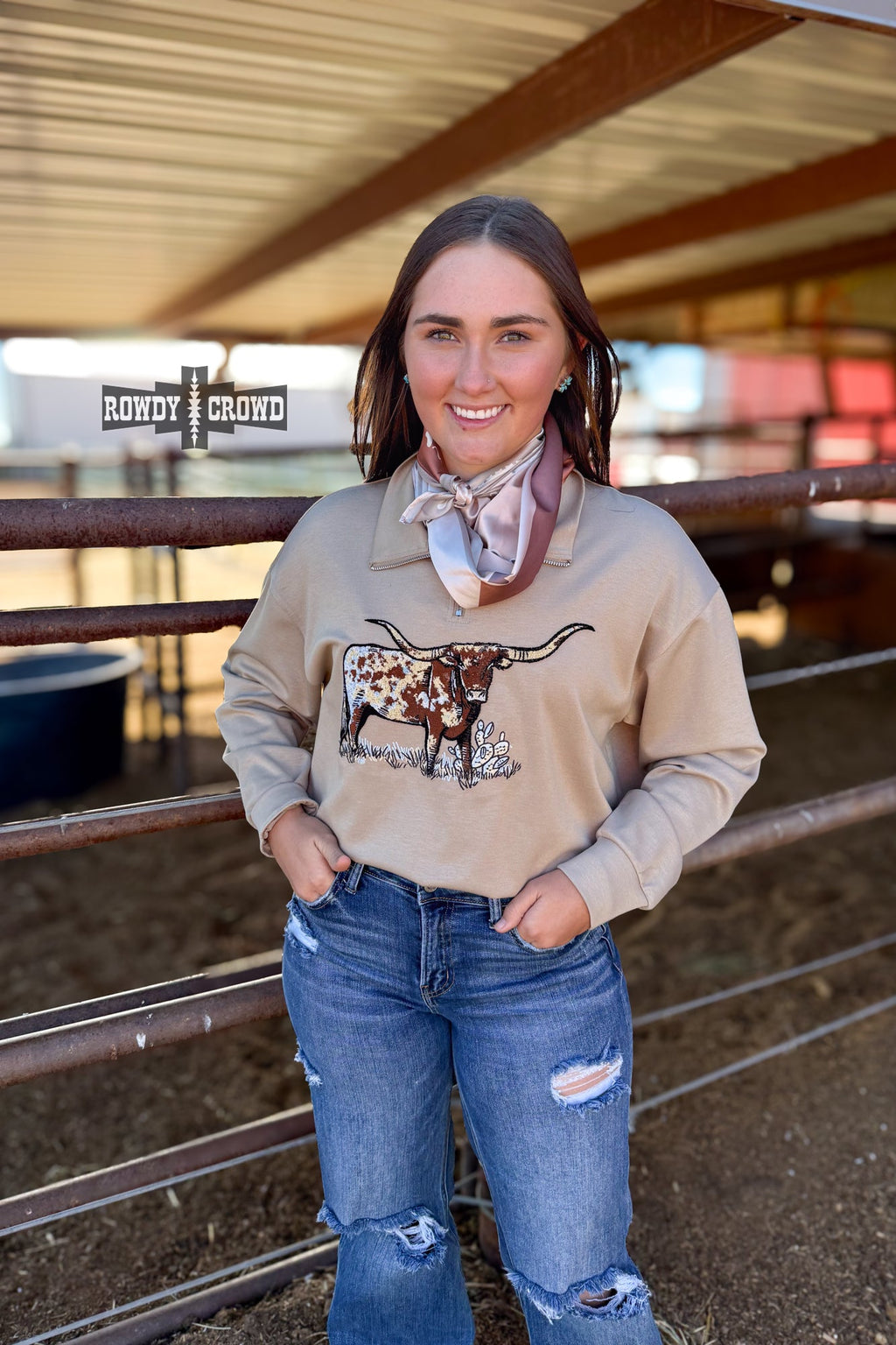 The Lomita Longhorn Pullover - Tan