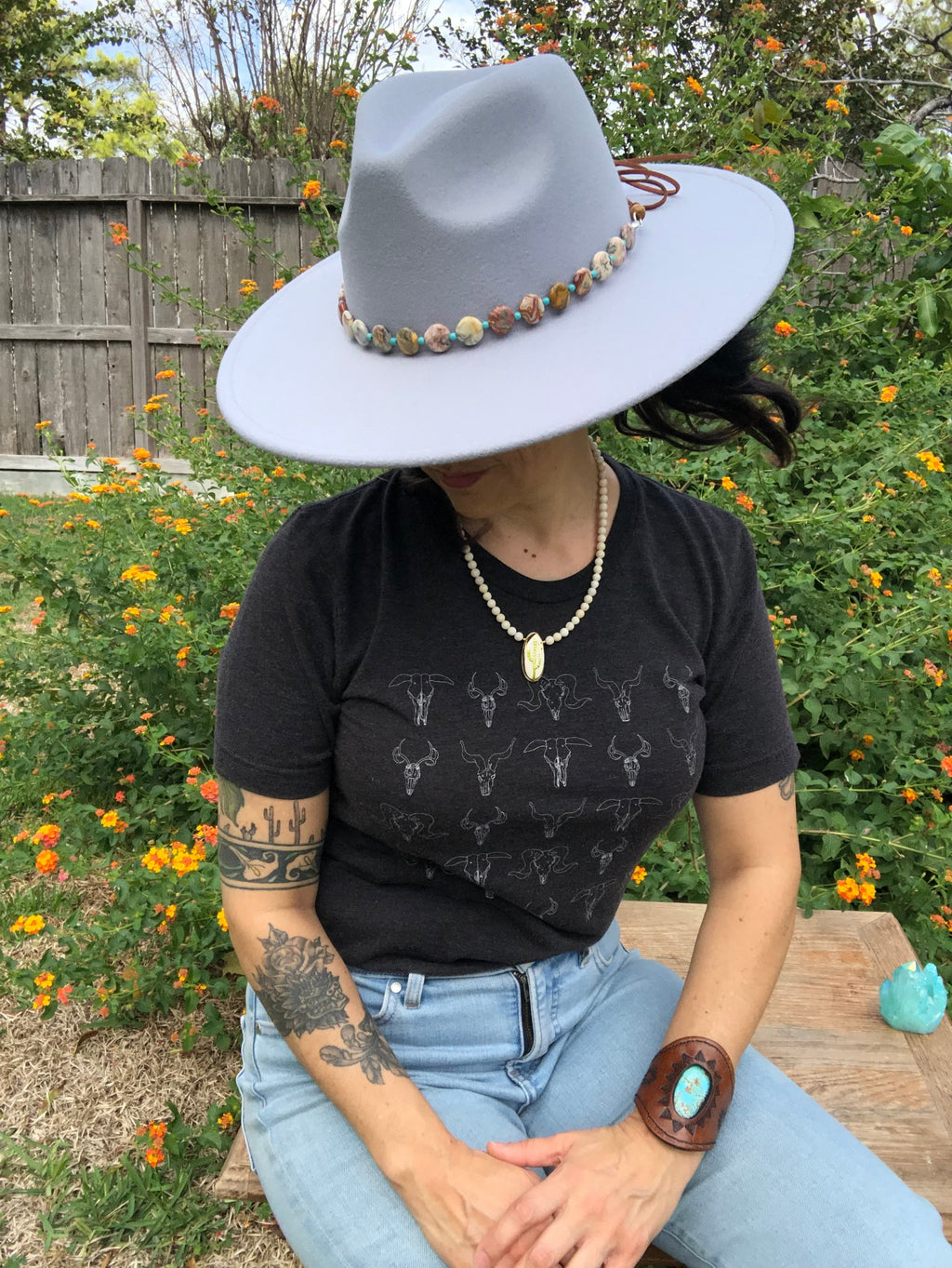 The Crazy Lace Agate Hatband, Gemstone Hat Band