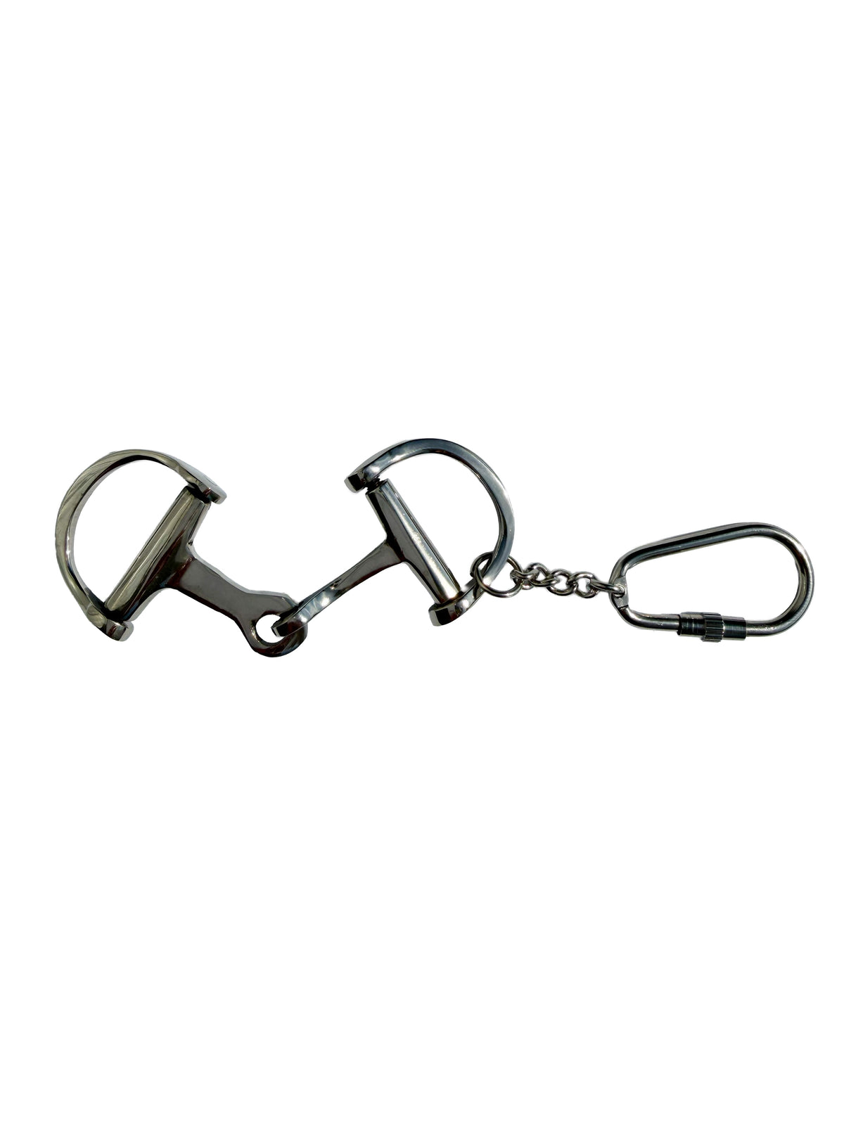 Huntley Equestrian Silver D-Bit Keychain
