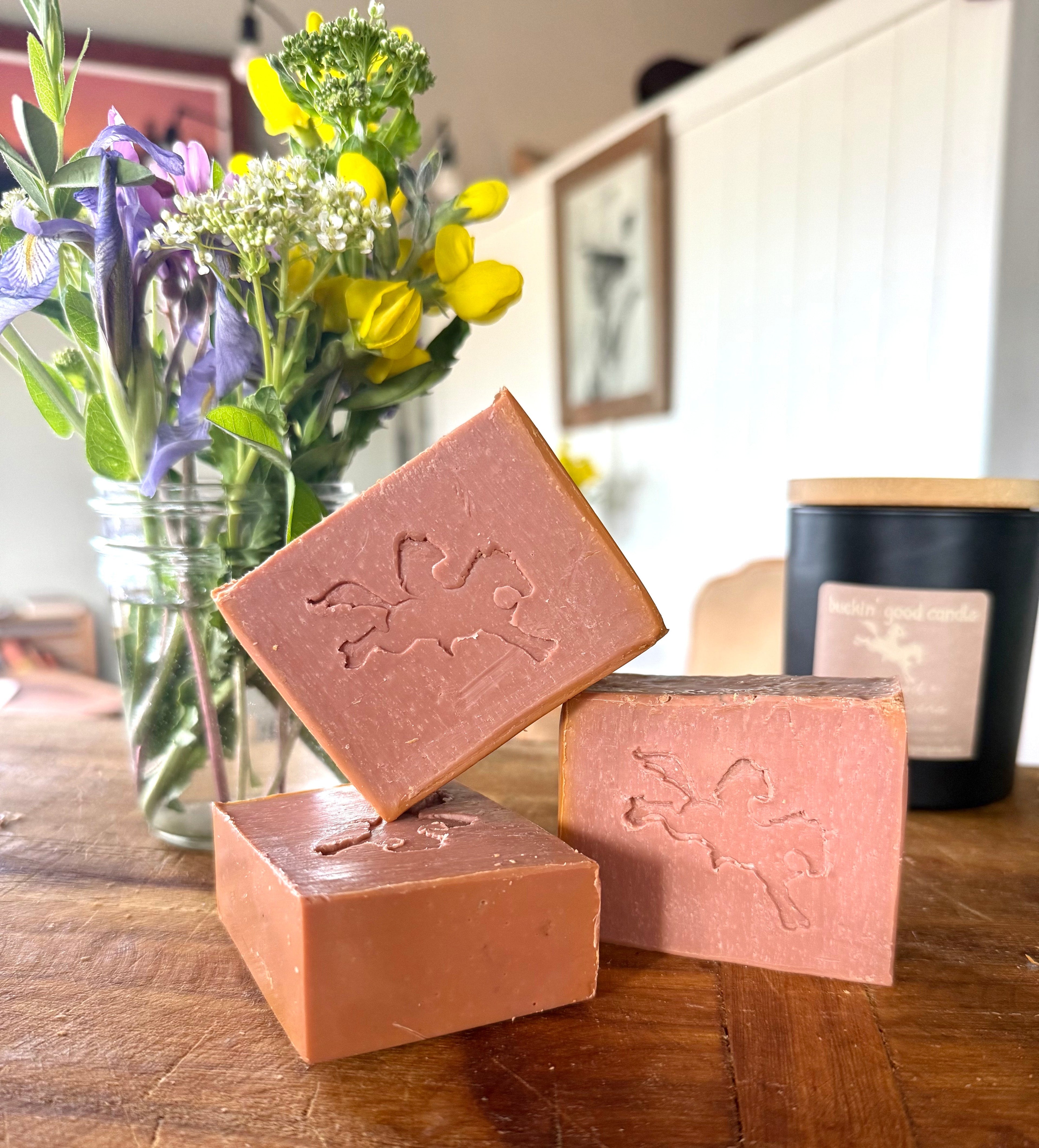 Buckin' Good Bar Soap, Rosewood and Wildflowers