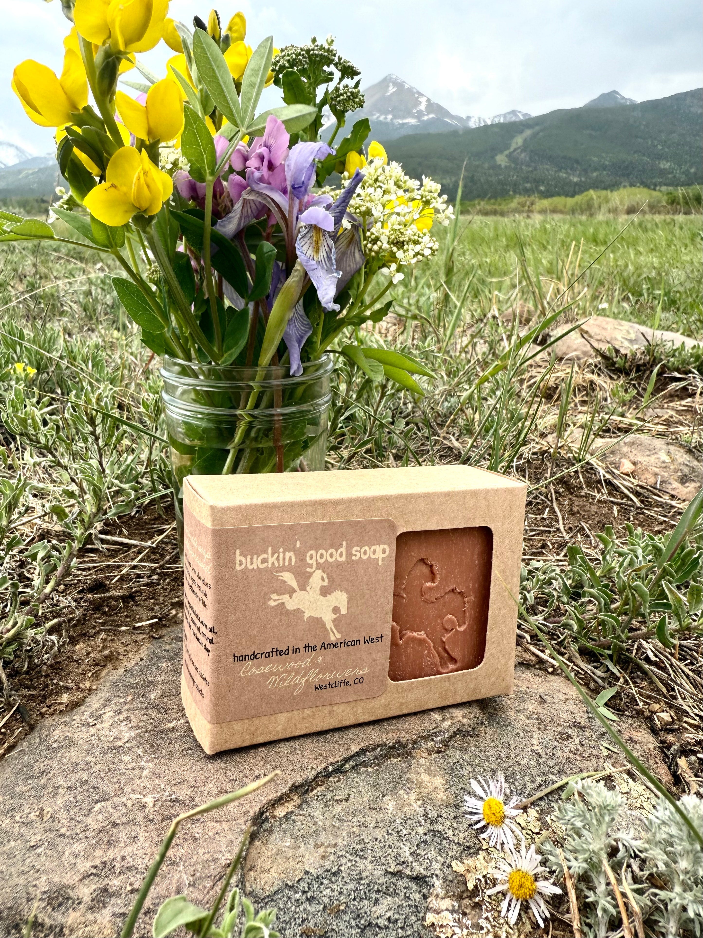 Buckin' Good Bar Soap, Rosewood and Wildflowers