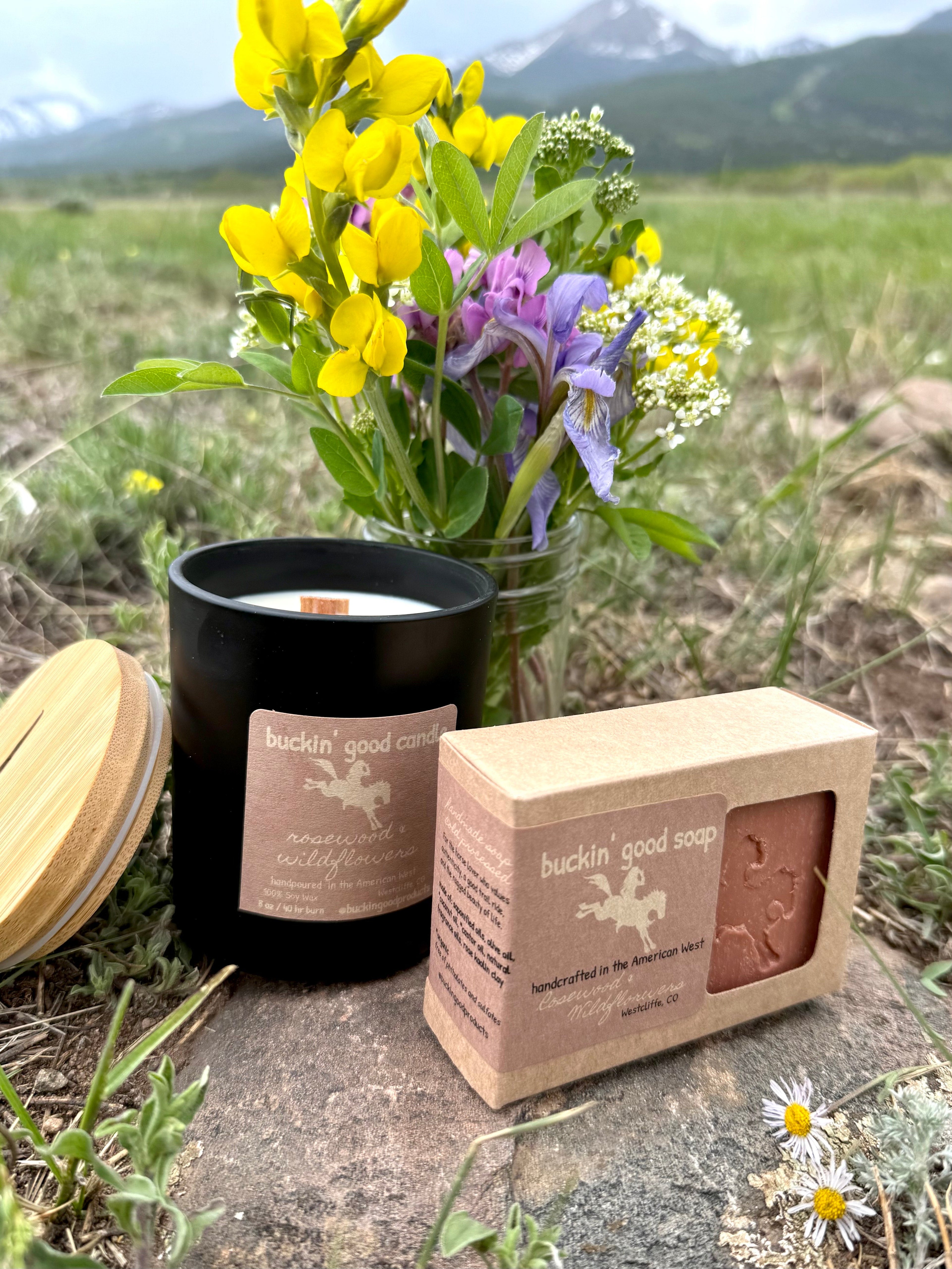Buckin' Good Bar Soap, Rosewood and Wildflowers