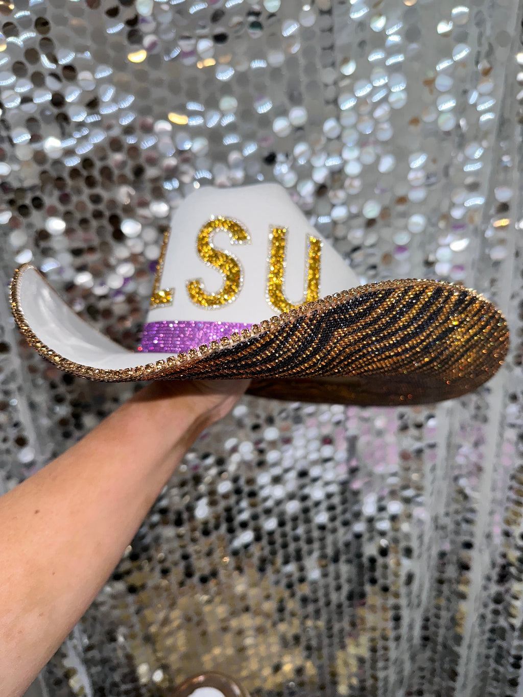 Rhinestone Cowgirl | LSU Tiger Rhinestone Hat