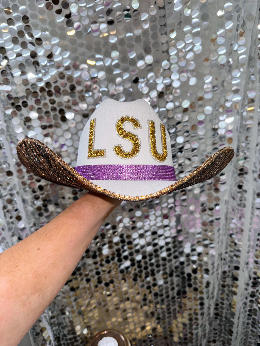 Rhinestone Cowgirl | LSU Tiger Rhinestone Hat
