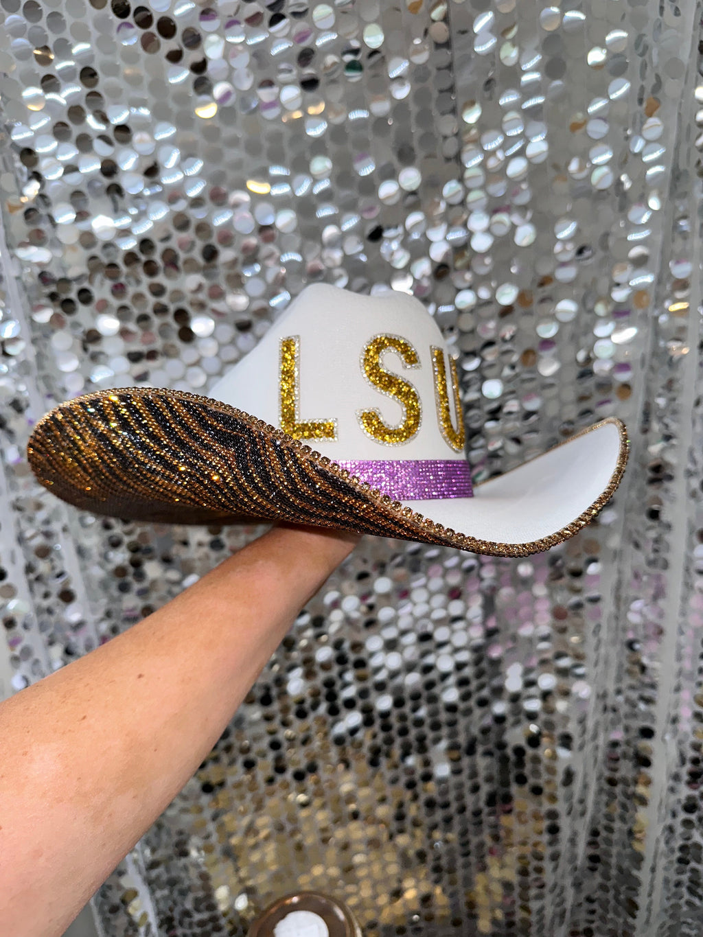 Rhinestone Cowgirl | LSU Tiger Rhinestone Hat