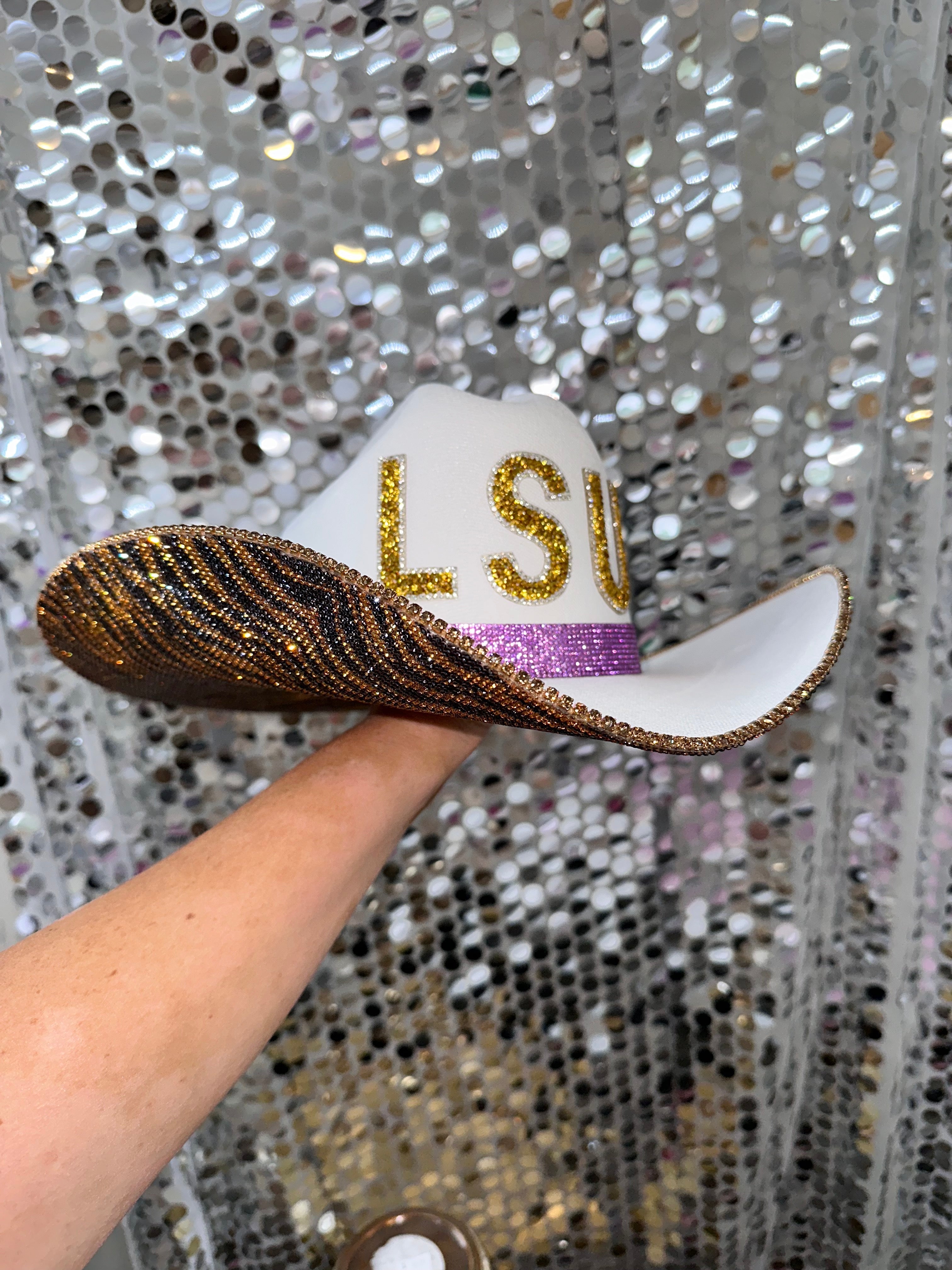 Rhinestone Cowgirl | LSU Tiger Rhinestone Hat