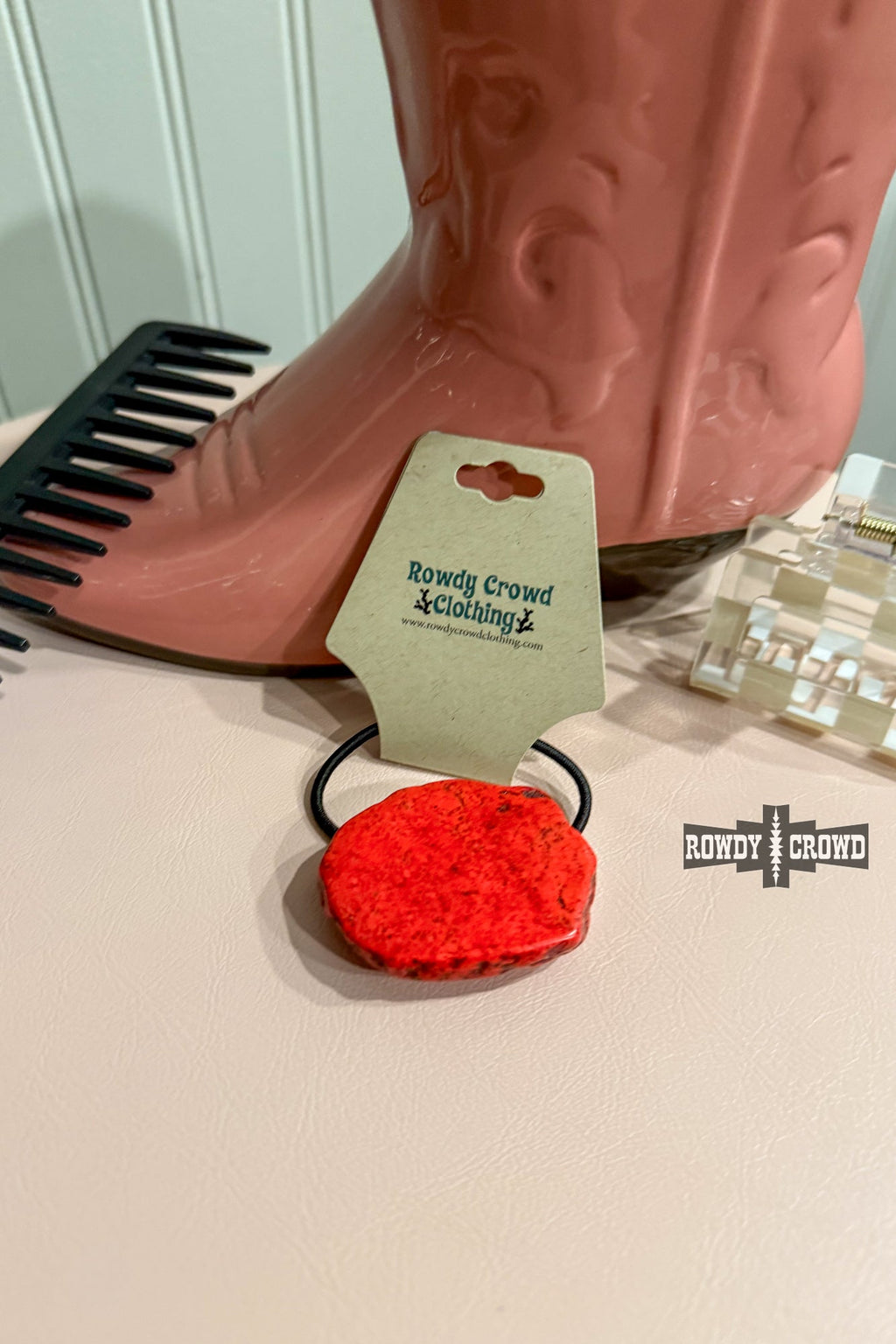 The Red Rock Ponytail Holder