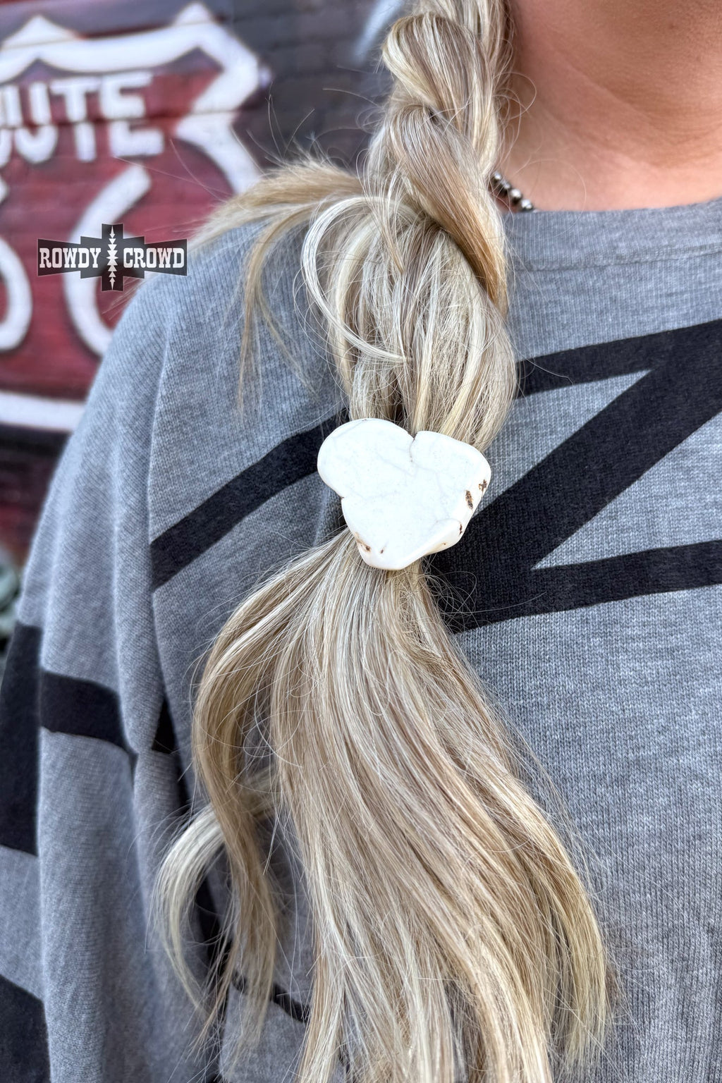 The White Rock Ponytail Holder