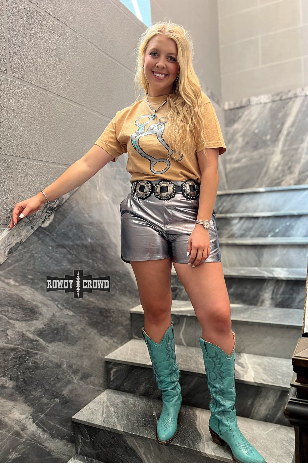 The Marfa Metallic Shorts