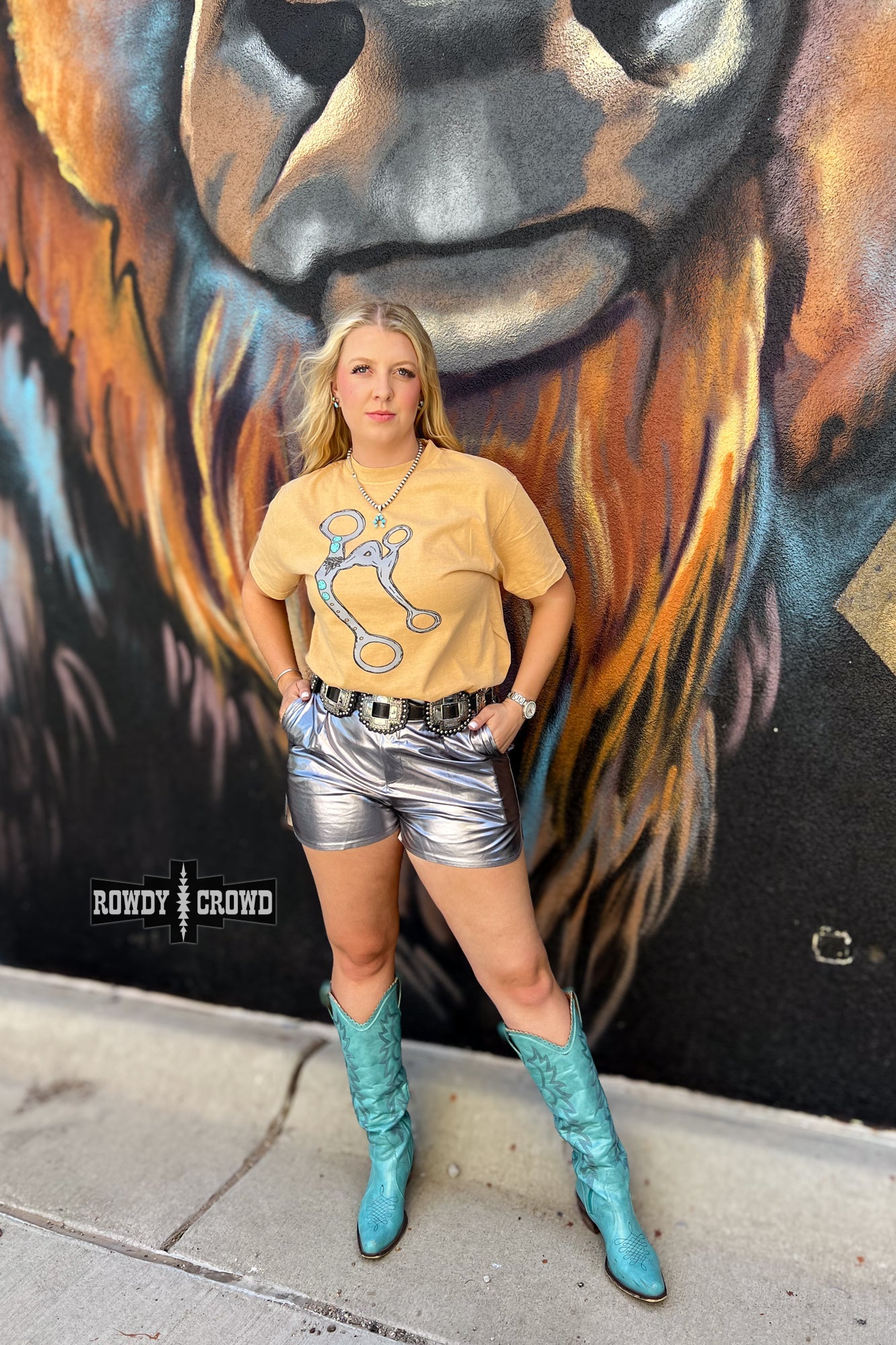 The Marfa Metallic Shorts