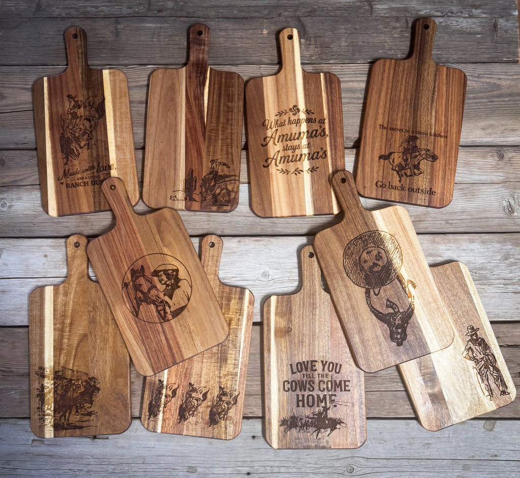 Small Western Cutting Boards - 10 Designs!