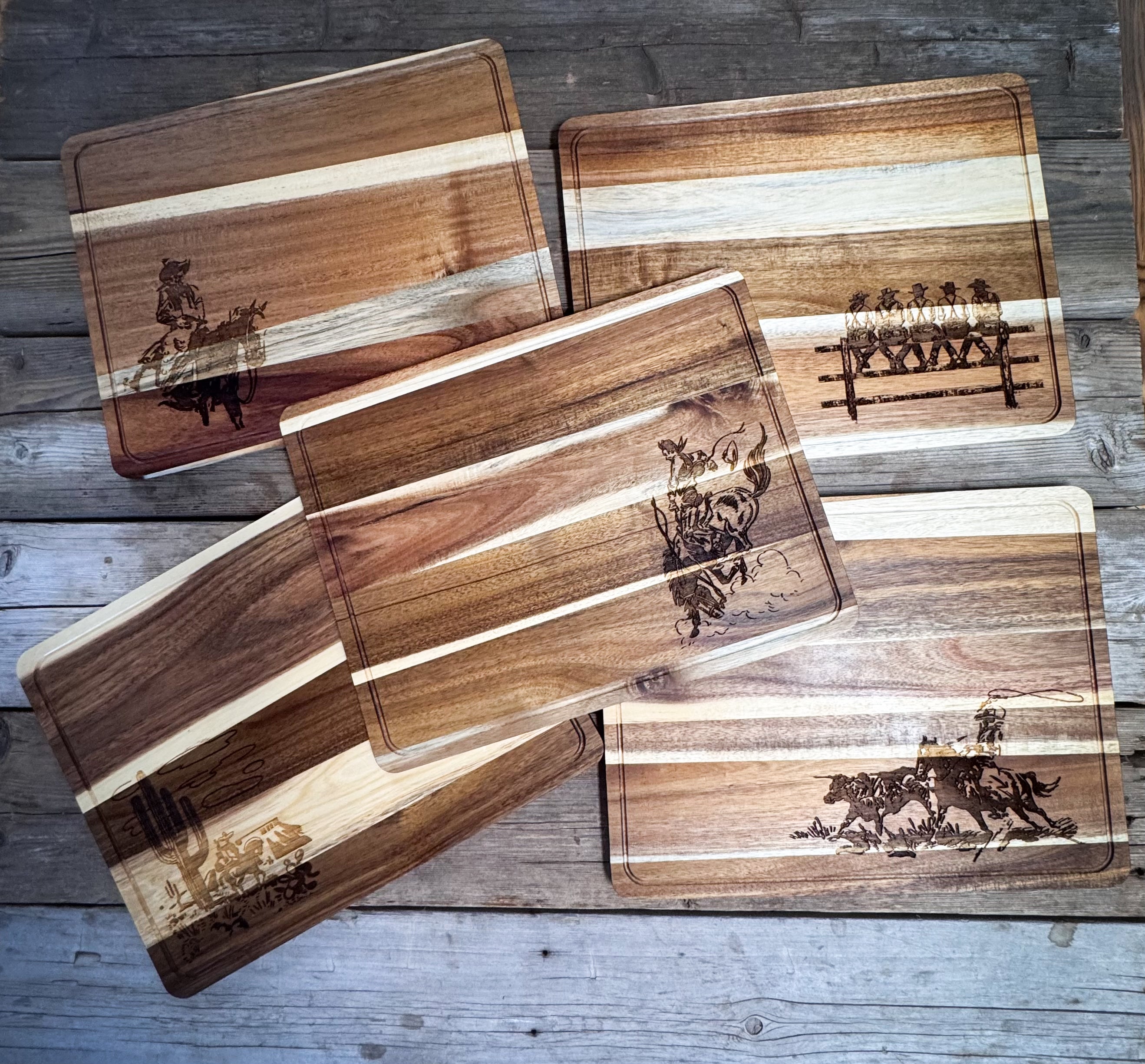 Large Western Cutting Boards - 5 Designs!