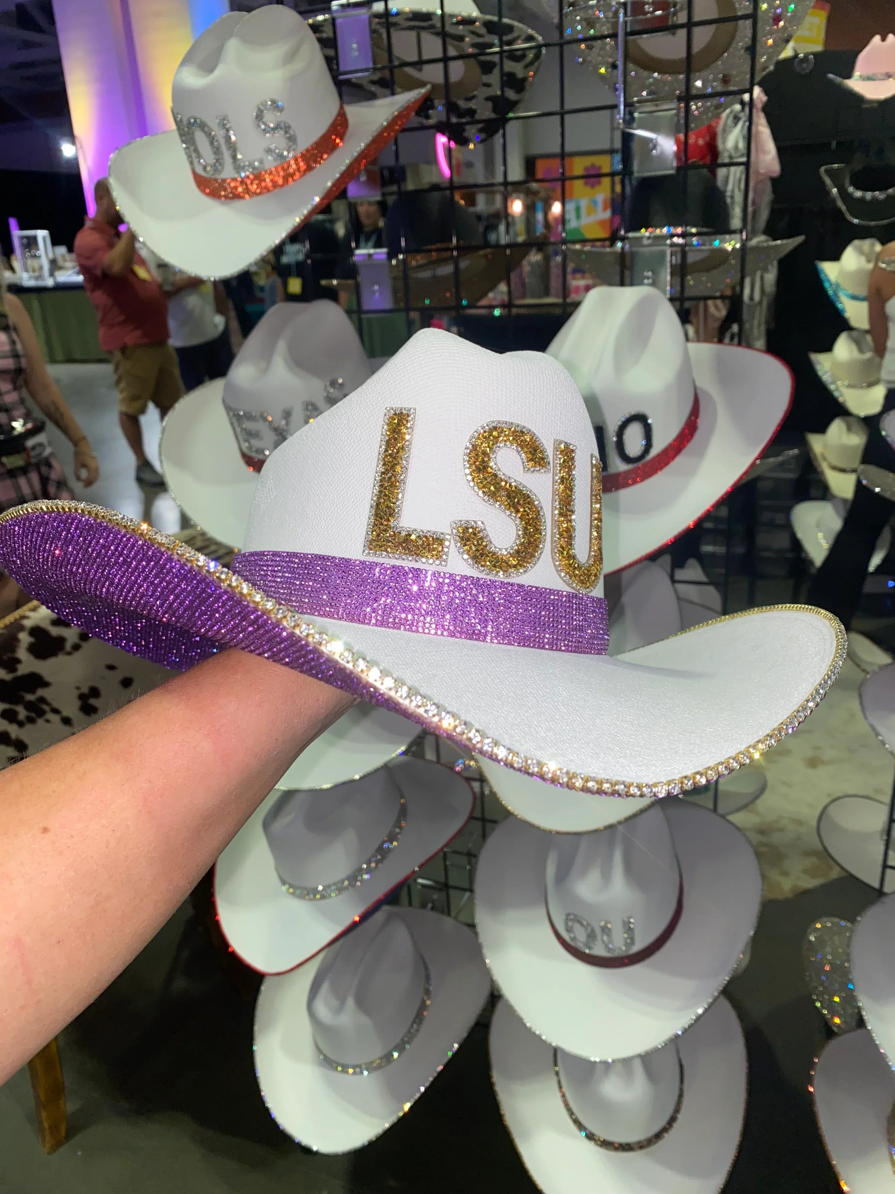 Rhinestone Cowgirl | LSU Rhinestone Hat