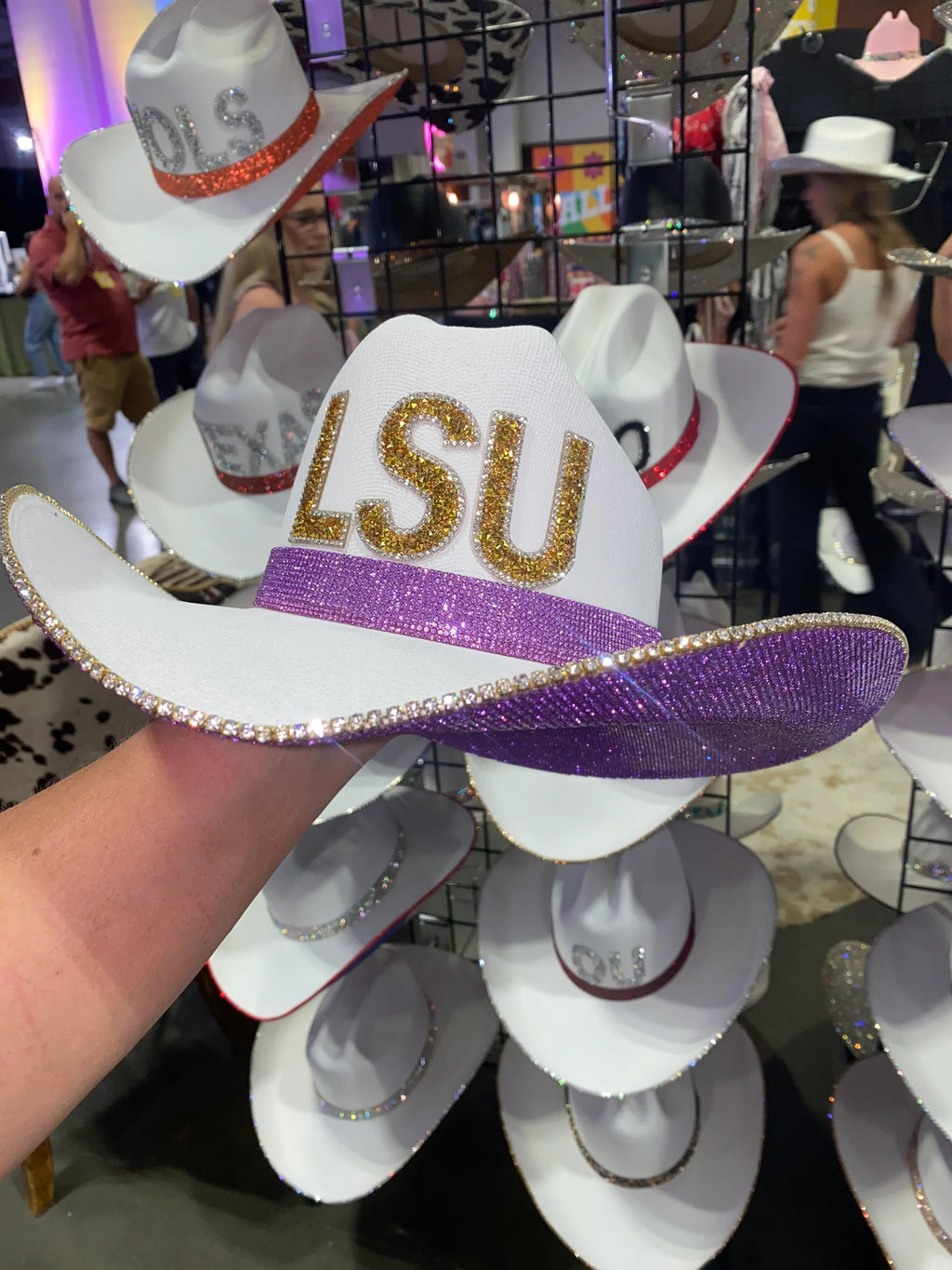 Rhinestone Cowgirl | LSU Rhinestone Hat