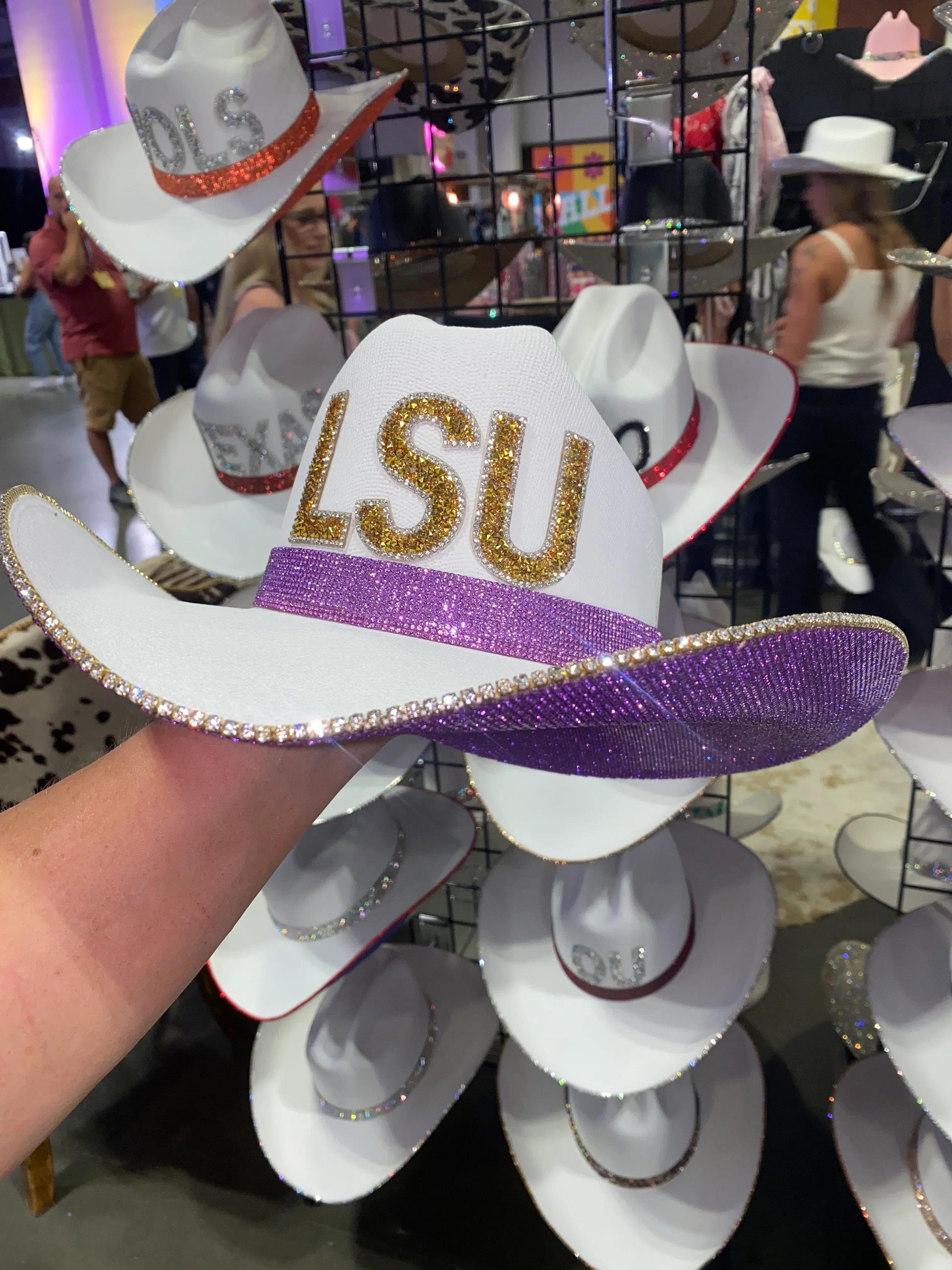 Rhinestone Cowgirl | LSU Rhinestone Hat