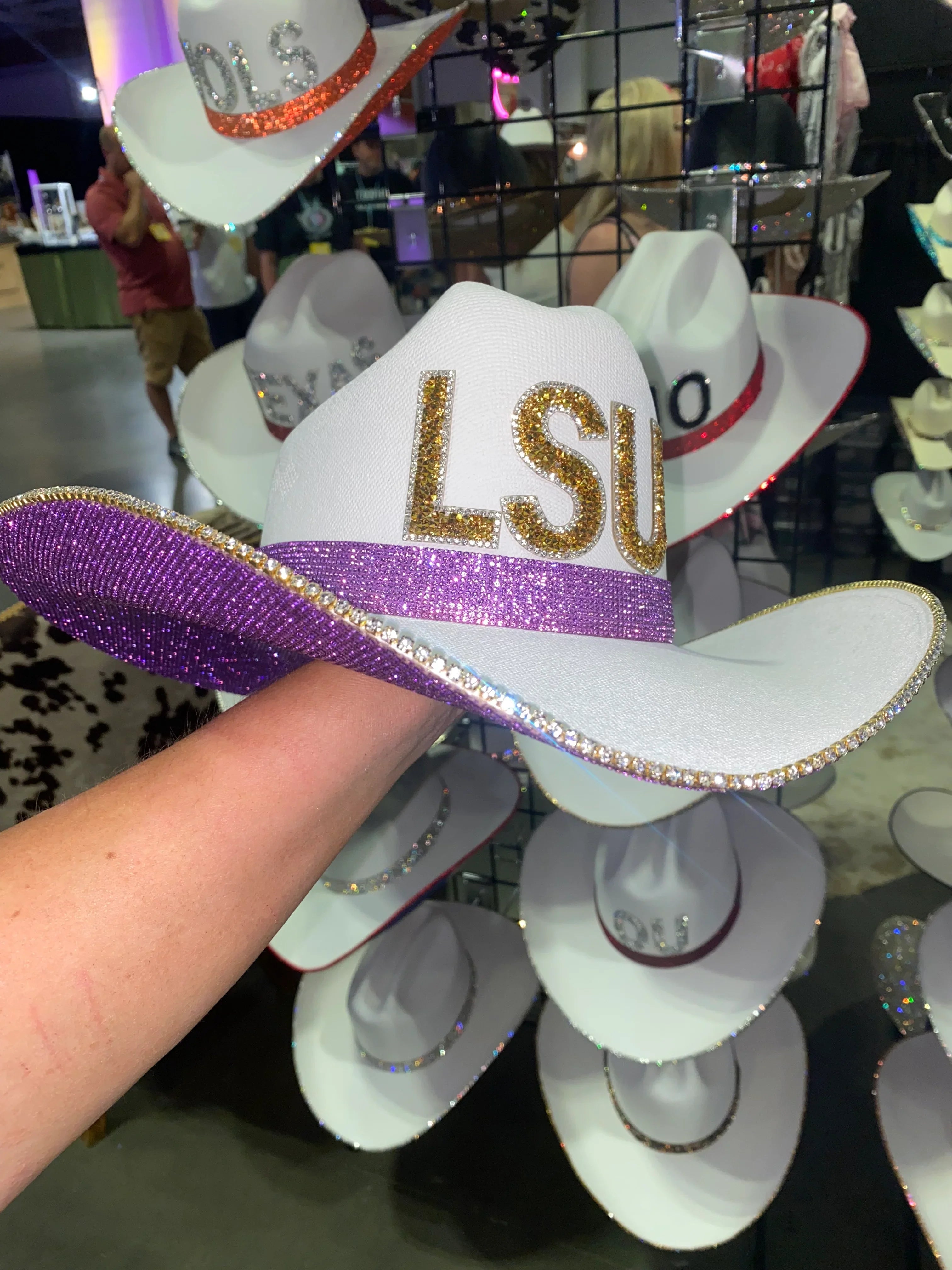 Rhinestone Cowgirl | LSU Rhinestone Hat