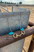 The Turquoise Bit Necklace | Silver or Gold!