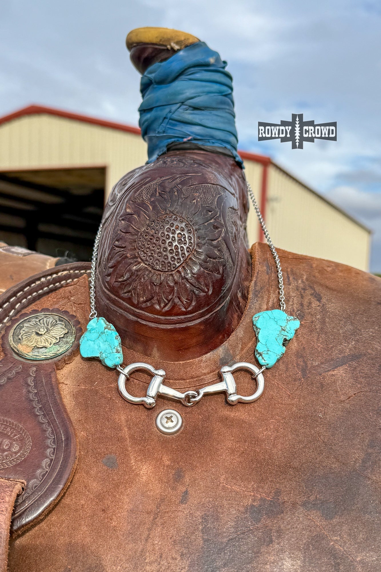 The Turquoise Bit Necklace | Silver or Gold!