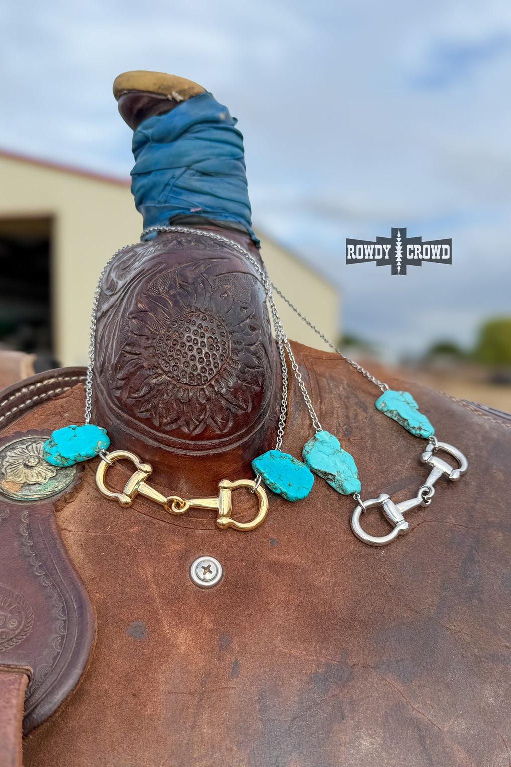 The Turquoise Bit Necklace | Silver or Gold!
