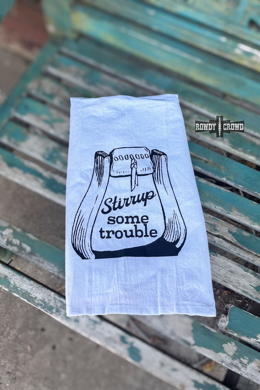 The Stirrup Some Trouble Tea Towel