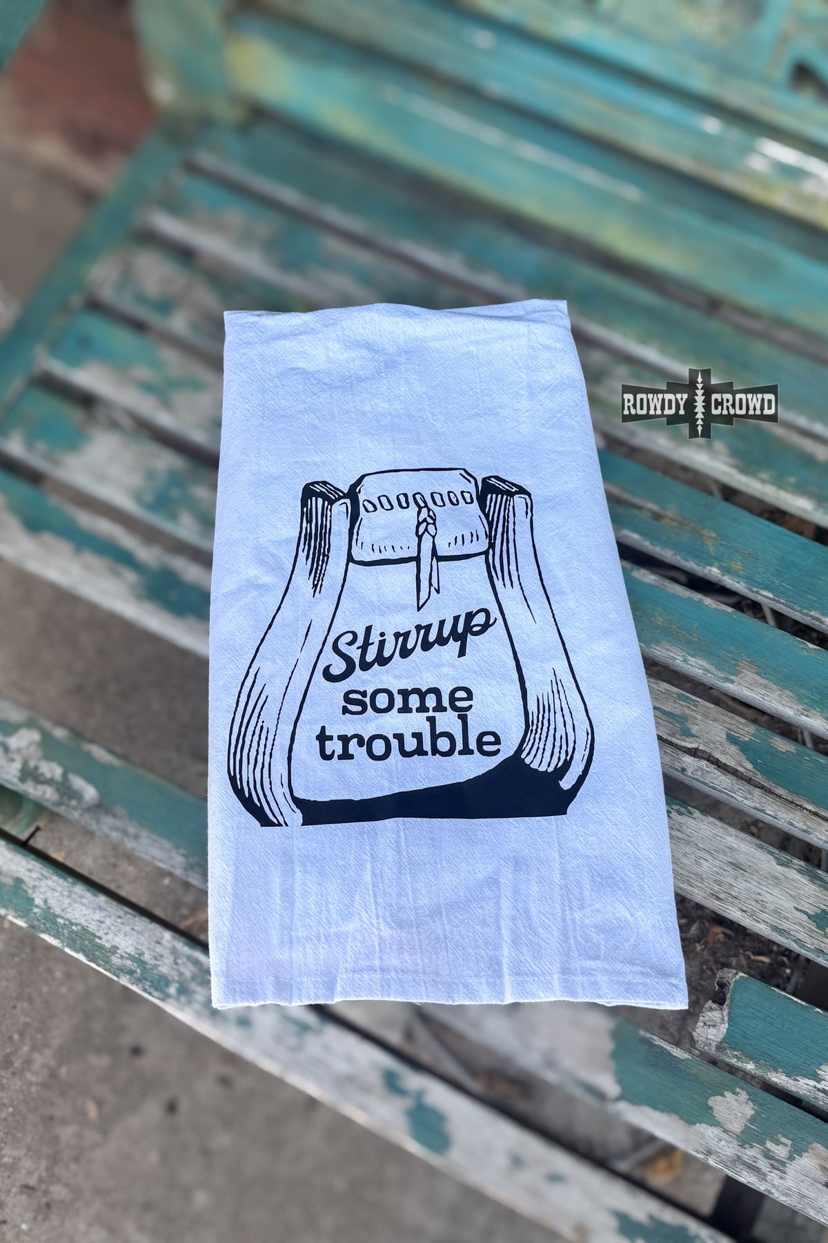The Stirrup Some Trouble Tea Towel