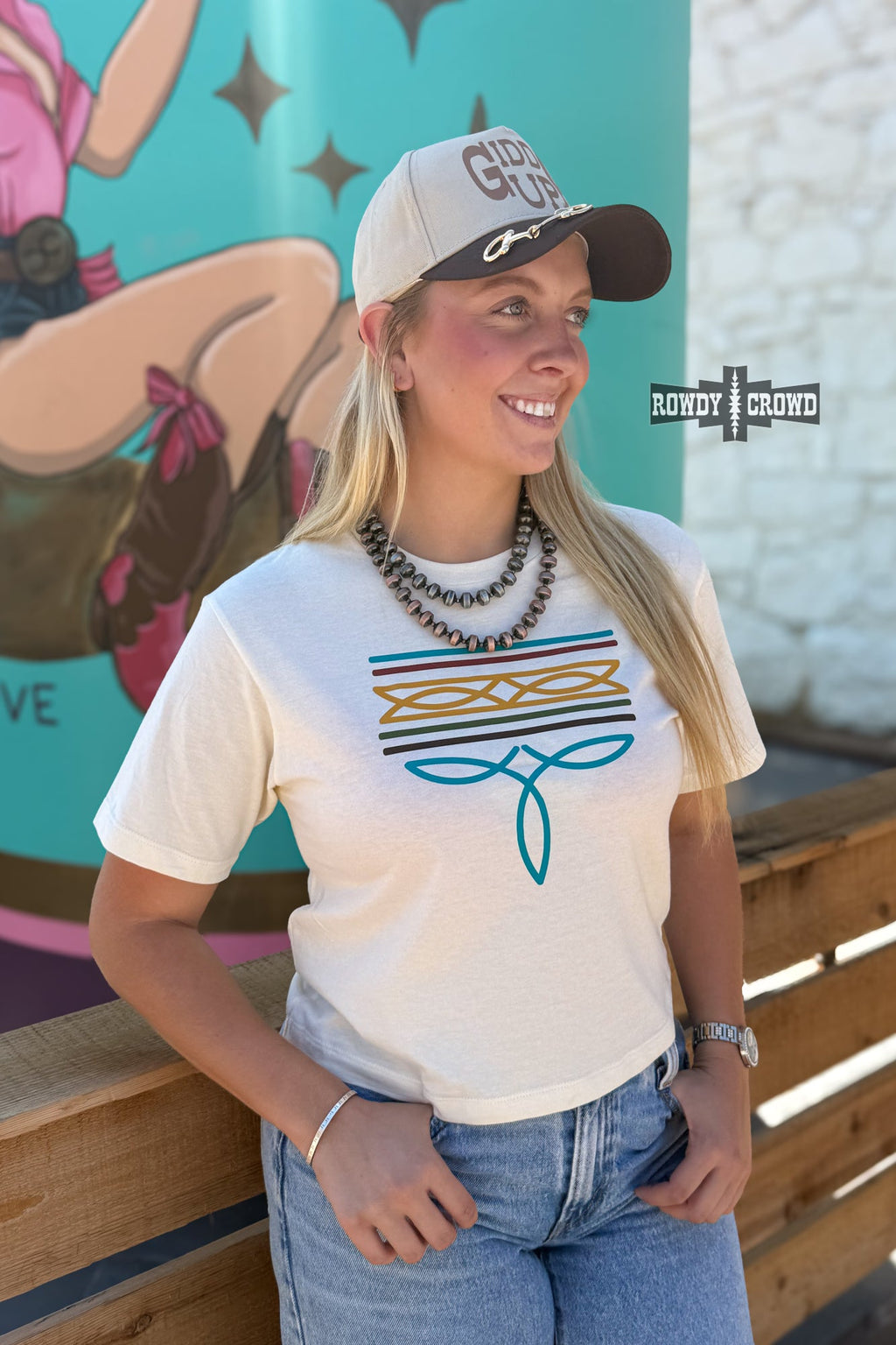 The Bonfire Boot Stitch Boxy Tee