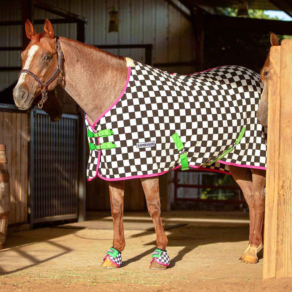Jeffers Expression Standard Neck Fleece Horse Cooler - Pick Your Design!