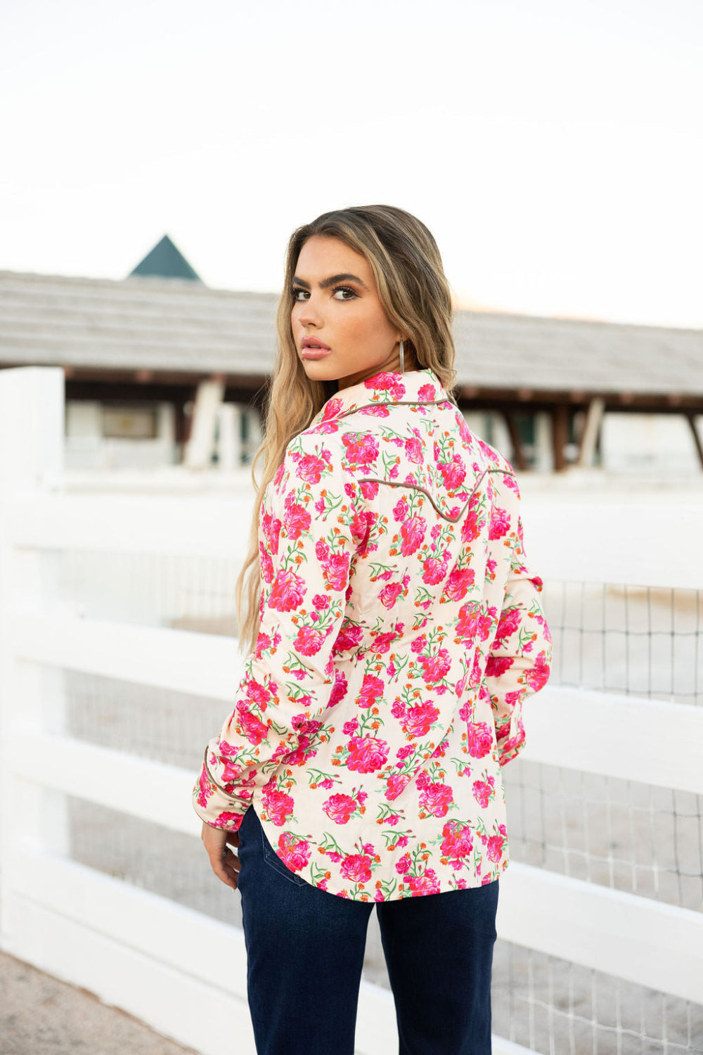 The Wild Rose Button Up