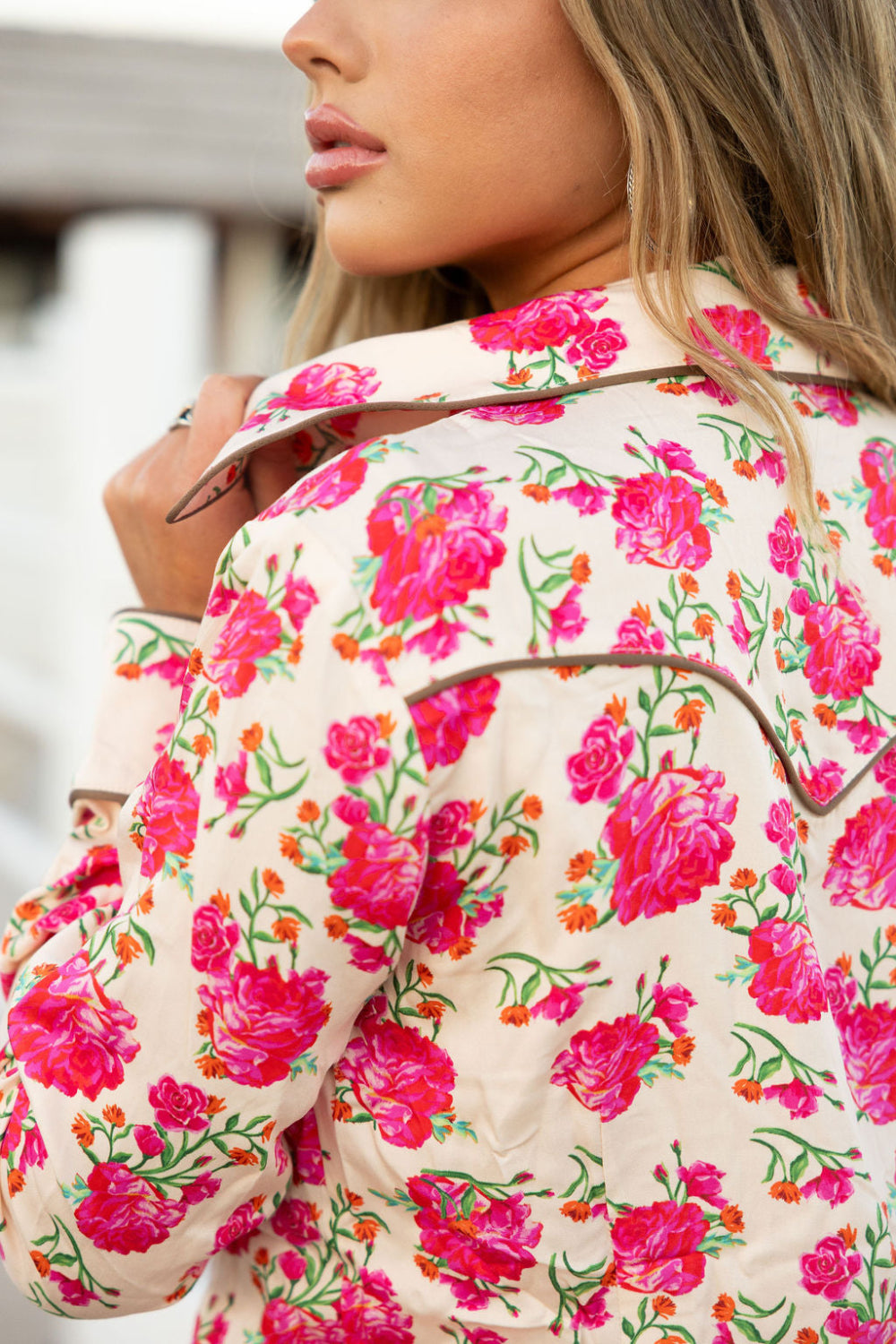 The Wild Rose Button Up