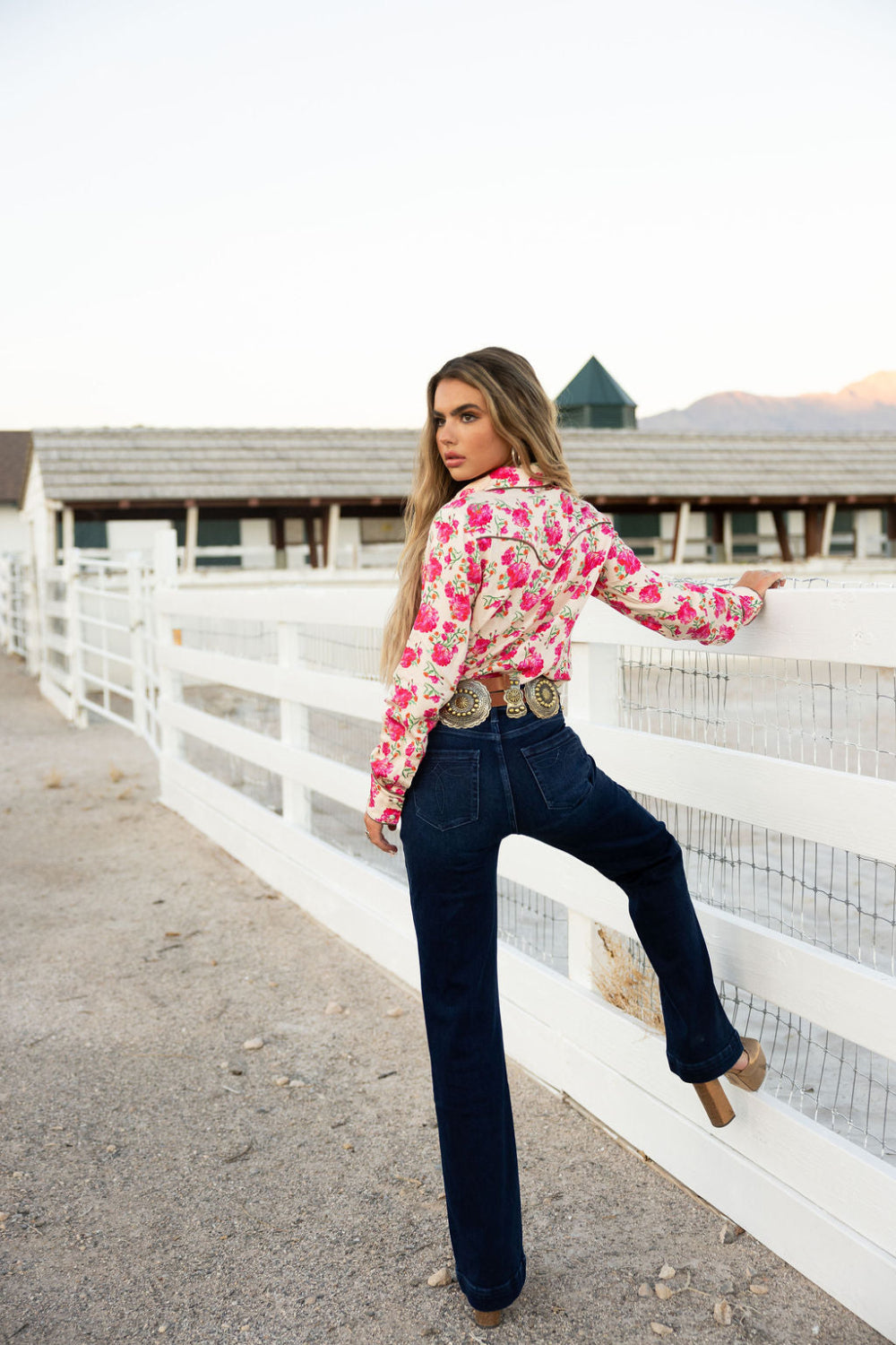 The Wild Rose Button Up
