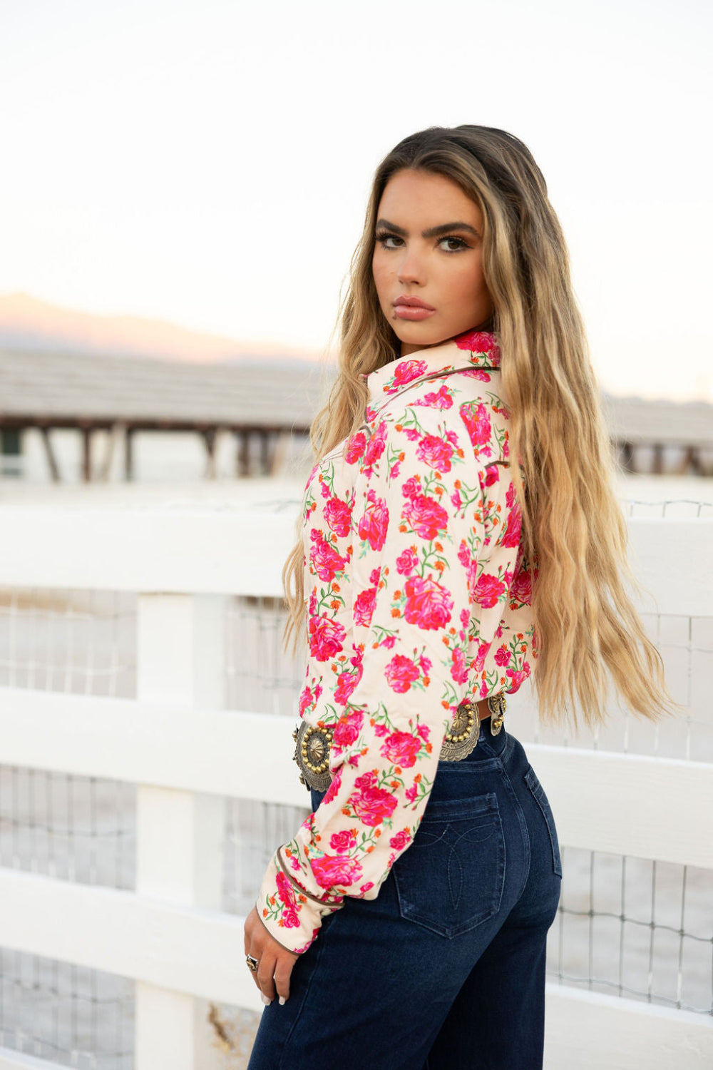The Wild Rose Button Up