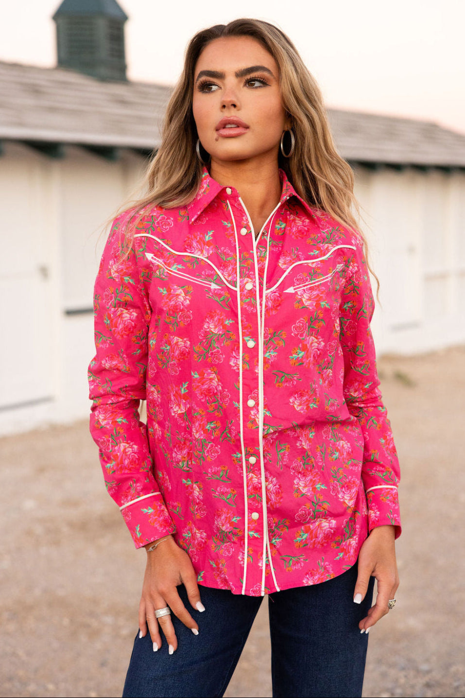 The Rebel Rose Button Up