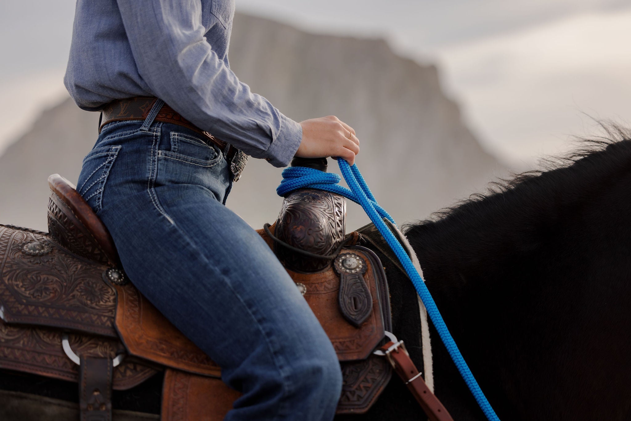 22 Ft Clinician Mecate Reins - 17 Colors!