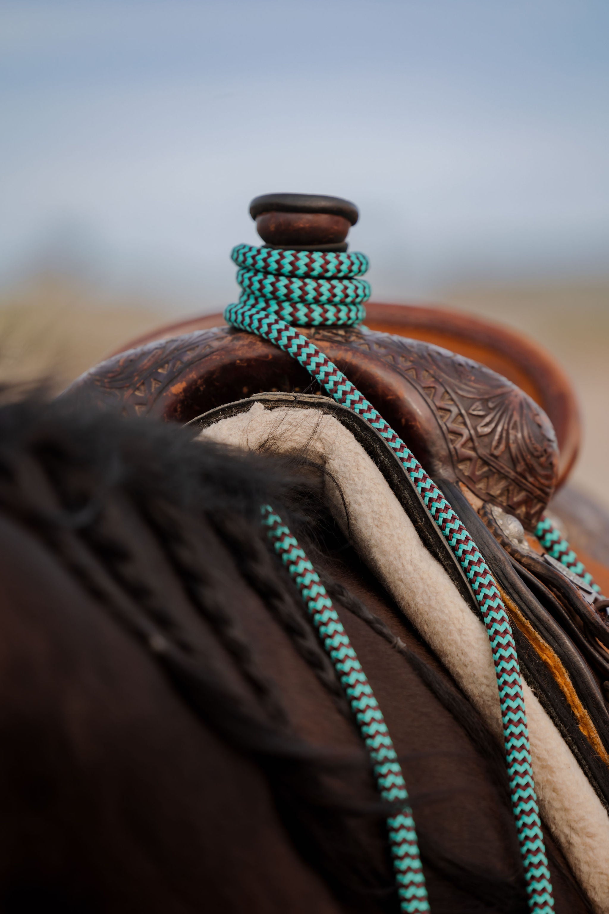 22 Ft Clinician Mecate Reins - 17 Colors!