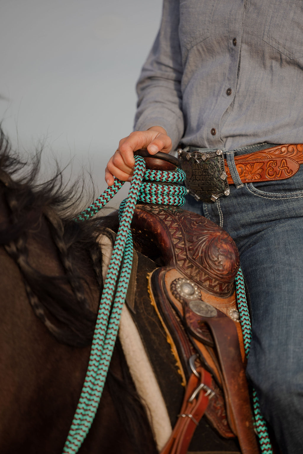 22 Ft Clinician Mecate Reins - 17 Colors!