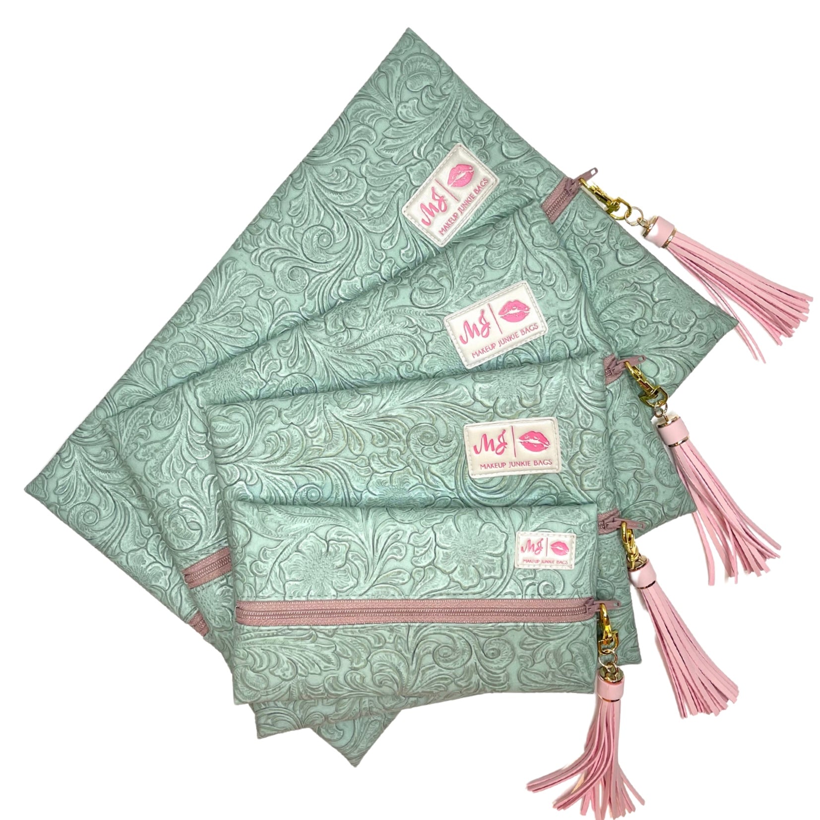 Makeup Junkie | Flat Lay Spill Resistant Bag : Southern Belle