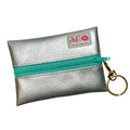 Makeup Junkie | Flat Lay Spill Resistant Bag : Silver Lining - Mint