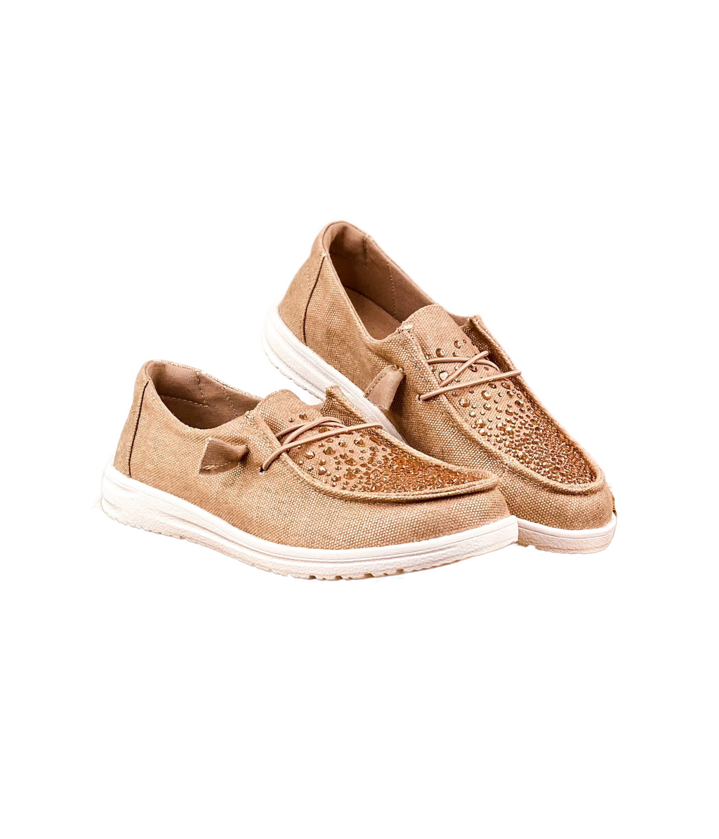 The Maco Water Drop in Rose Gold Rhinestone