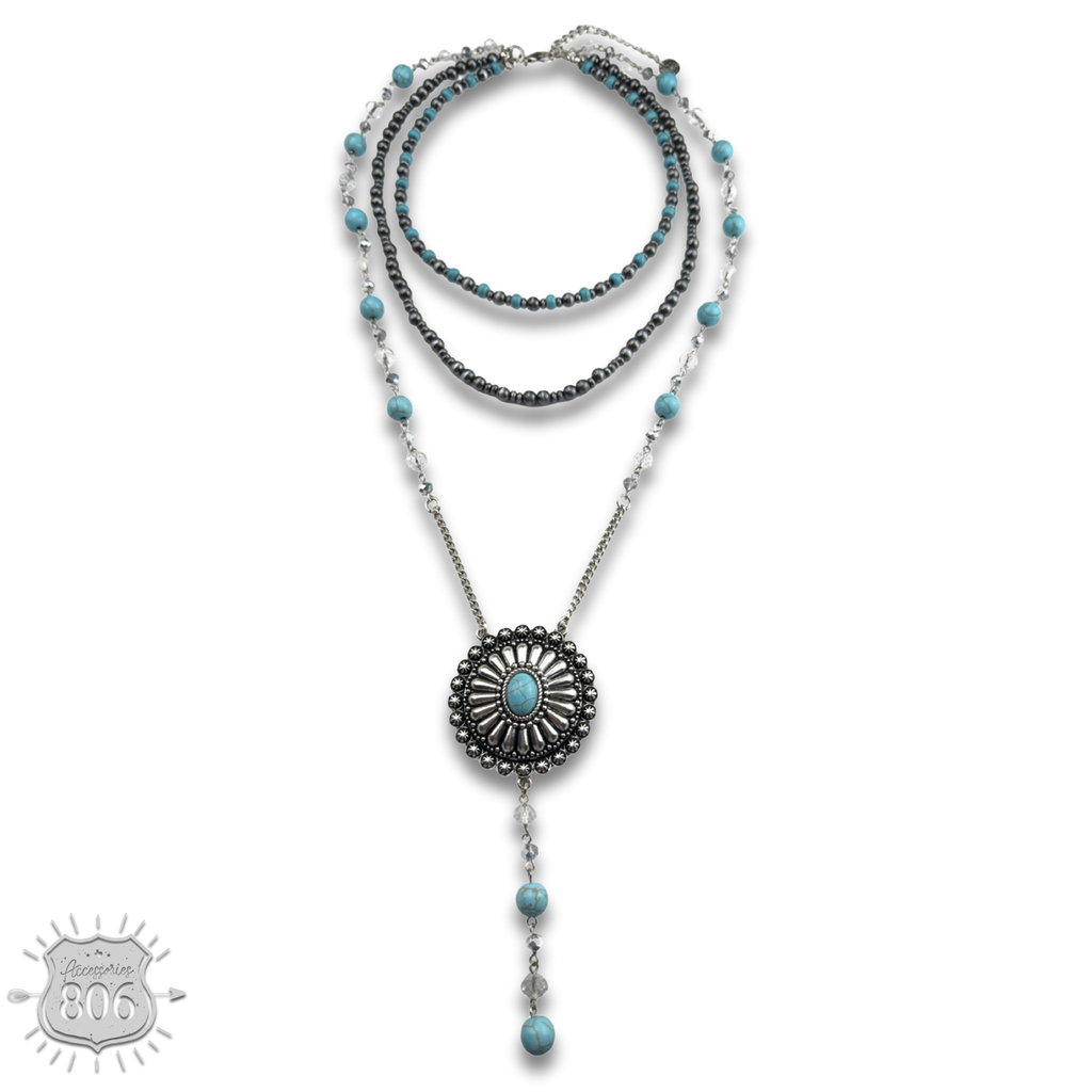 The Abbott Round Concho Necklace