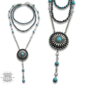 The Abbott Round Concho Necklace