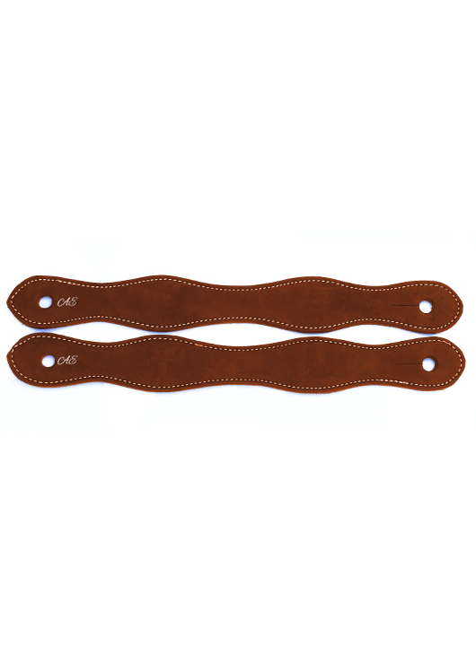 Andrea Equine Natural Harness Slobber Straps - Plain