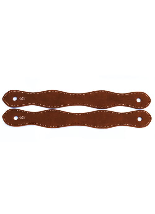 Andrea Equine Natural Harness Slobber Straps - Plain